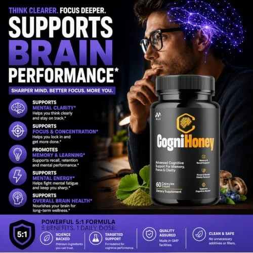 Cognihoney nootropic benefits for memory, focus and mental clarity