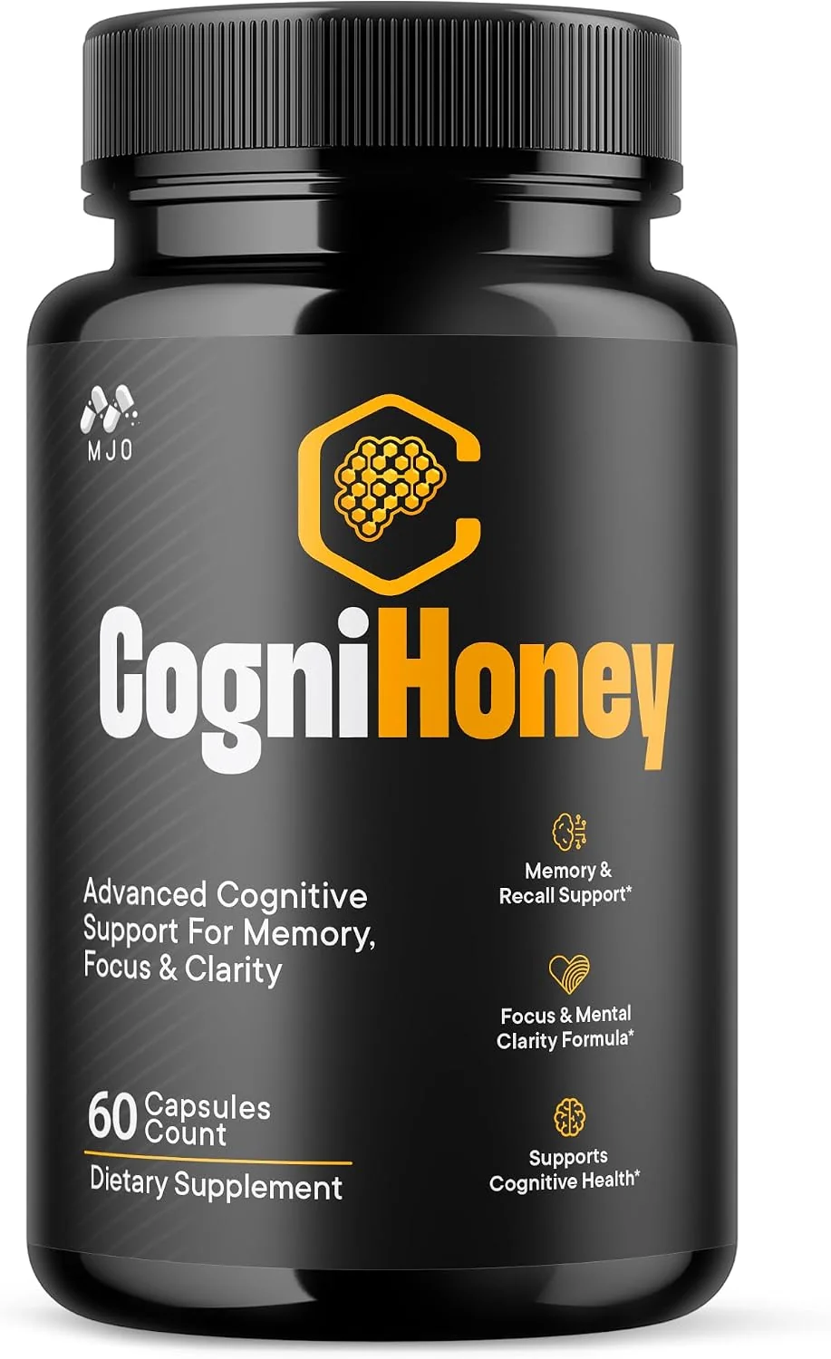 Cognihoney nootropic bottle - 60 capsules, honey-based cognitive support